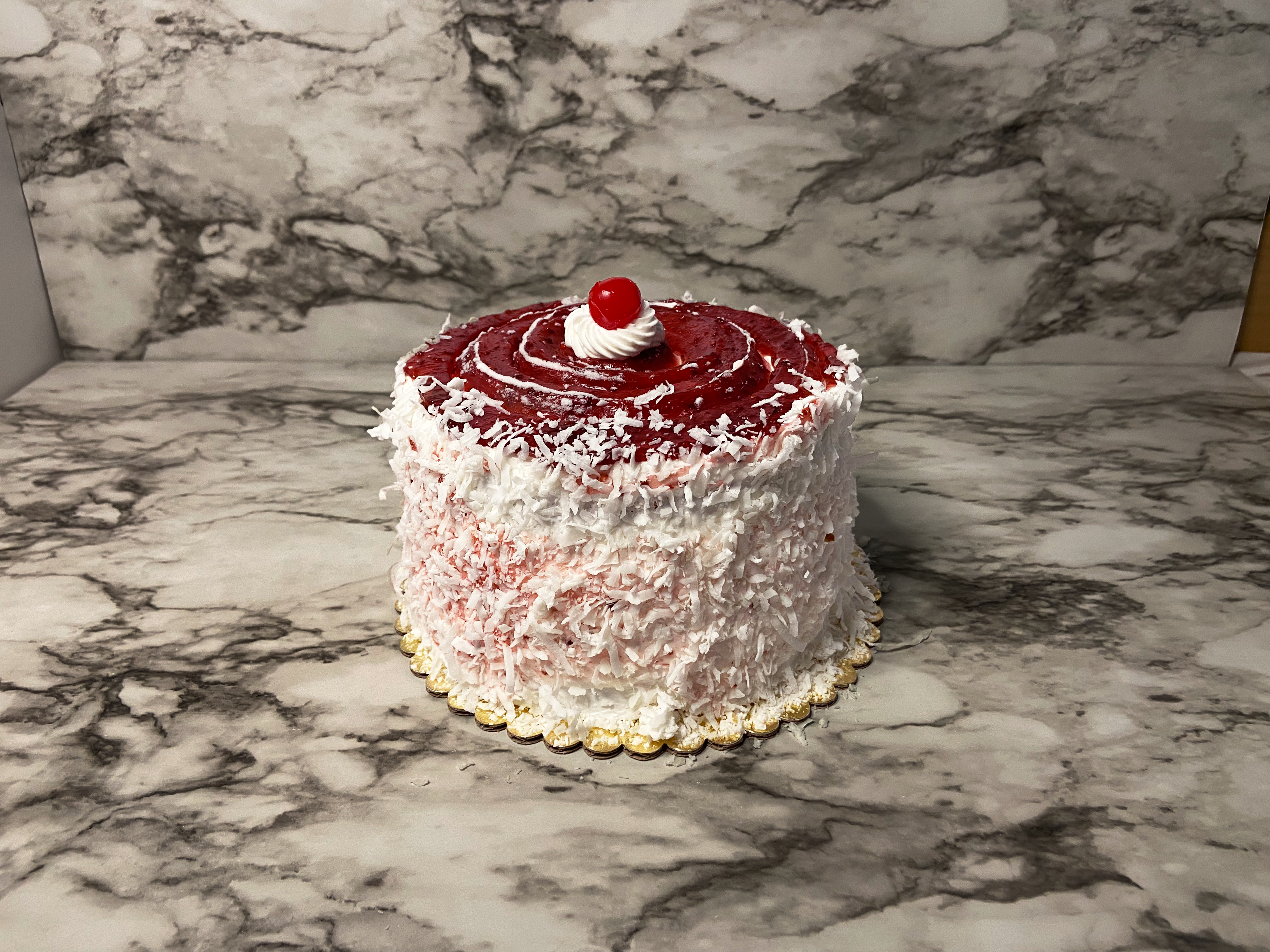 White Raspberry Coconut Cake